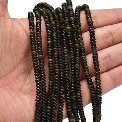 Natürliche goldenen Glanz Obsidian Perlen Stränge&nbsp;G-L635-A11-4x2mm-01