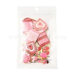 24 pz 12 stili di pendenti in lega smaltata per San Valentino&nbsp;ENAM-FS0002-56