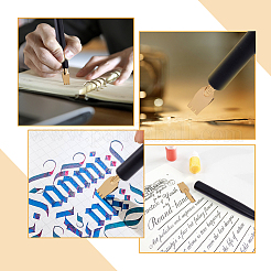 5 plume de stylo à quatre pointes en laiton&nbsp;AJEW-FH0002-75