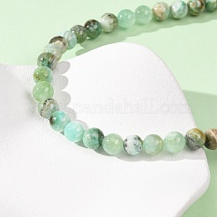 Colliers de perles rondes en jaspe vert naturel de 8 mm&nbsp;GG-CBAA808-02P-B