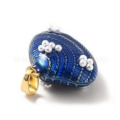 Pendentifs en laiton émaillé de placage de crémaillère&nbsp;KK-M230-03G