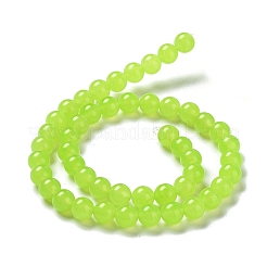 Natürliche und gefärbte Perle Malaysia Jade Stränge&nbsp;G-A146-8mm-A09-01