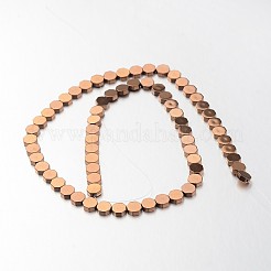 Electroplate non magnetici ematite sintetico fili di perline&nbsp;G-F300-59-08