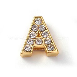 Perline in lega strass&nbsp;PALLOY-WH0065-10G