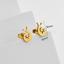 Ohrstecker aus 304 Edelstahl für Damen&nbsp;WG40EEF-01