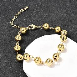 Armbänder aus Messing mit runden Gliederketten für Damen&nbsp;BJEW-H639-12G