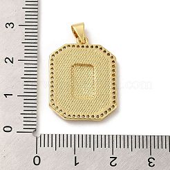 Micro-pavé de laiton plaqué en rack&nbsp;KK-D088-23G