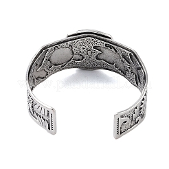 Bracelets à manchette ouverte en alliage constellation pour femmes et hommes&nbsp;LS-BJEW-C064-01AS-03