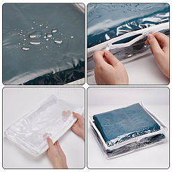 Borsa portaoggetti con cerniera in PVC trasparente&nbsp;ABAG-WH0048-62A