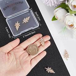 6 Stk. Messing Micro Pave Zirkonia Anhänger&nbsp;KK-BBC0006-92