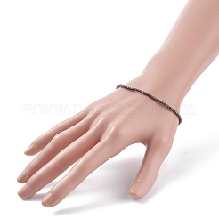 Bracelet extensible en perles rondes en verre pour femme&nbsp;BJEW-JB07911-01