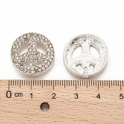 Friedenszeichen-Legierung Kristallrhinestone-Perlen&nbsp;RB-J451-01S