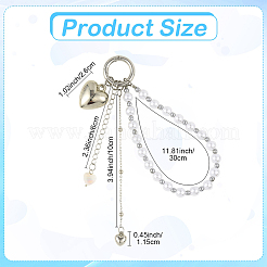 Decorazioni pendenti in plastica e conchiglia&nbsp;HJEW-YW00340