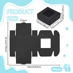 Boîtes d'emballage en papier&nbsp;CON-WH0085-131B