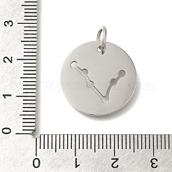 Pendentifs en acier inoxydable 304 anti-ternissement&nbsp;STAS-M074-02L-P