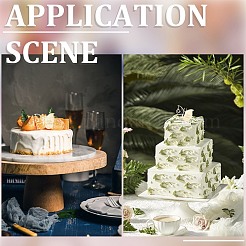 21 stücke geburtstag thema spiegel wirkung acryl geburtstag cupcake einsatz karte dekoration&nbsp;AJEW-SP0001-73B