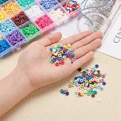 4224 Stück 24 Farben handgefertigte Polymer Clay Perlen&nbsp;CLAY-YW0001-16