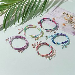 Fabrication de bracelet tressé en cordon de nylon réglable&nbsp;AJEW-JB00877