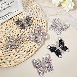 Schmetterlings-Strass-Patches&nbsp;DIY-FG0001-36