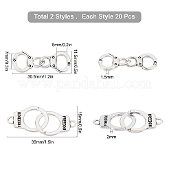 40 pièces 2 breloques de connecteur en alliage de style tibétain&nbsp;TIBE-SC0001-62