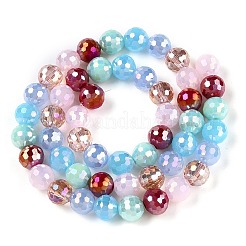 Fili di perle di vetro placcato&nbsp;GLAA-Z006-01G
