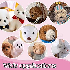 Sicherheitsnasen aus Flock und Kunststoff&nbsp;DOLL-PH0001-61B
