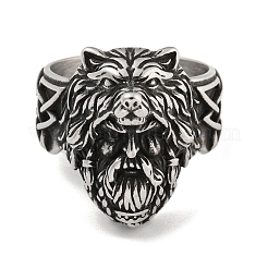 Ring aus Edelstahl 304&nbsp;RJEW-B055-04AS-19