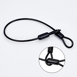 Fil de câble de sécurité en fer avec emembouts à double boucle&nbsp;TWIR-WH0008-03