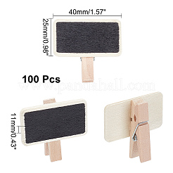 Pince à mini tableau en bois&nbsp;FIND-WH0100-91