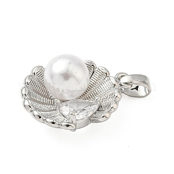 Pendentifs en laiton zircon cubique pavé&nbsp;KK-H076-02P