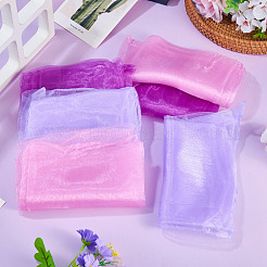 6 Stück 3 Farben einfarbiger Nylon-Seidenschal für Frauen und Mädchen&nbsp;AJEW-TA0003-36