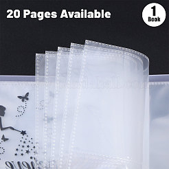1 Buch transparente Fotokarten-Aufbewahrungsalben aus PP-Kunststoff&nbsp;AJEW-GL0002-22A