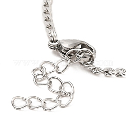 Anlaufgeschütztes Armband aus 304 Edelstahl&nbsp;STAS-D084-33P