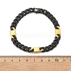 304 Edelstahl Cuban Link Ketten Armbänder für Frauen Männer&nbsp;BJEW-A031-05B-EB