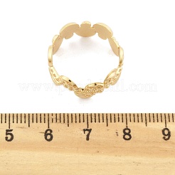 Fingerringe aus Messing für Damen&nbsp;RJEW-B119-08G