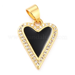 Pendenti in ottone con zirconi chiari&nbsp;KK-J276-12G