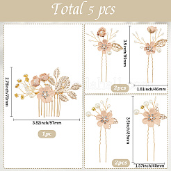 Ensemble d'épingles à cheveux en plastique&nbsp;OHAR-WH20020-04B