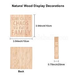 Décorations d'affichage en bois naturel&nbsp;AJEW-CN0001-09B