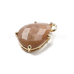 Natürliche facettierte Sonnensteinanhänger&nbsp;G-M431-16G-01