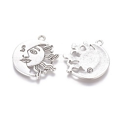 Tibetischer stil Aluminium Anhänger & Charms&nbsp;LS-TIBEP-22752-AS-RS