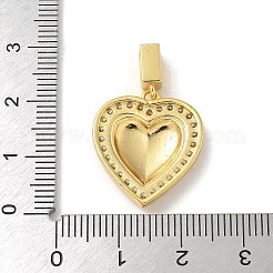 Pendentifs avec zircon cubiques à micro-pavés en laiton&nbsp;KK-U046-12G-03