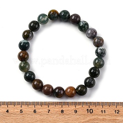 Natürliche Indien Achat Perlen Stretch-Armbänder&nbsp;BJEW-I253-8mm-11