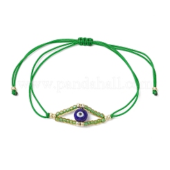 6 Stück verstellbare Armbänder aus geflochtenen Perlen in 6 Farben aus Nylonschnur.&nbsp;BJEW-MZ00161