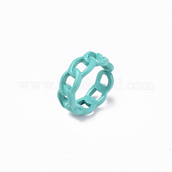 Anillos de aleación pintados con spray&nbsp;RJEW-T011-29F-RS