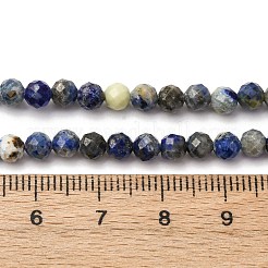 Chapelets de perles en lapis-lazuli naturel&nbsp;G-RM2025-A41-4mm-B