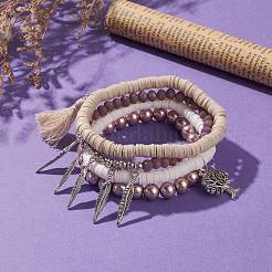 4 pz bracciali elastici&nbsp;BJEW-JB05884
