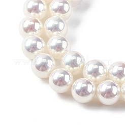 Hilos de perlas de vidrio perlado con baño UV&nbsp;GLAA-F128-01A-T1