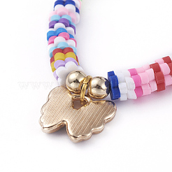 Nylon regolabile bracciali intrecciati cavo di perline&nbsp;BJEW-JB05100-02