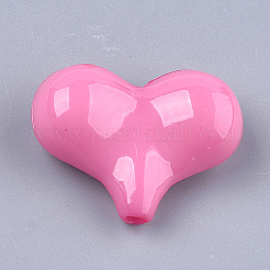 Undurchsichtige einfarbige Acrylperlen&nbsp;X-MACR-T030-12