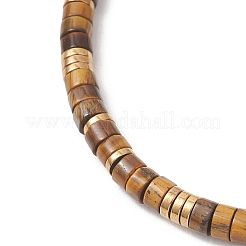 Stretcharmband aus natürlichen Tigerauge-Perlen für Damen&nbsp;BJEW-JB13215-03